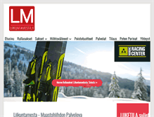 Tablet Screenshot of liikuntamesta.fi